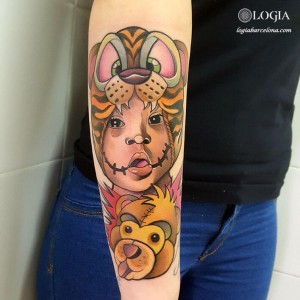 tatuaje-color-brazo-retrato-logia-barcelona-gianluca-modesti 